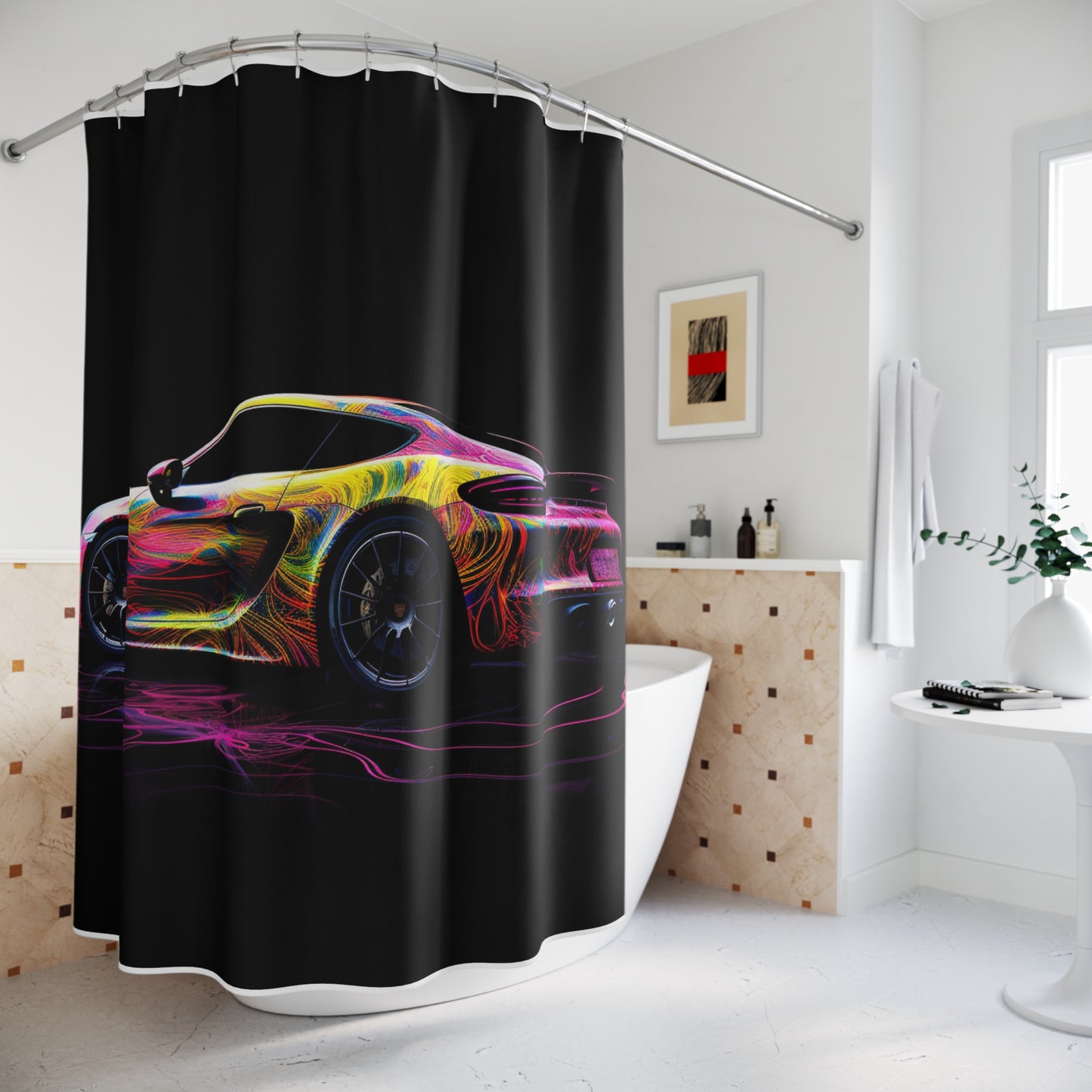 Polyester Shower Curtain Porsche Flair 4