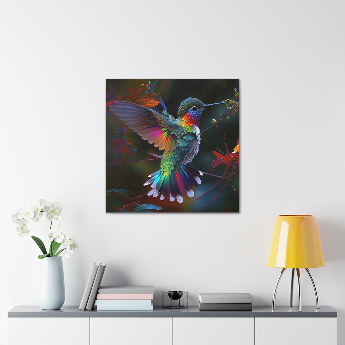 colorful hummingbird bright