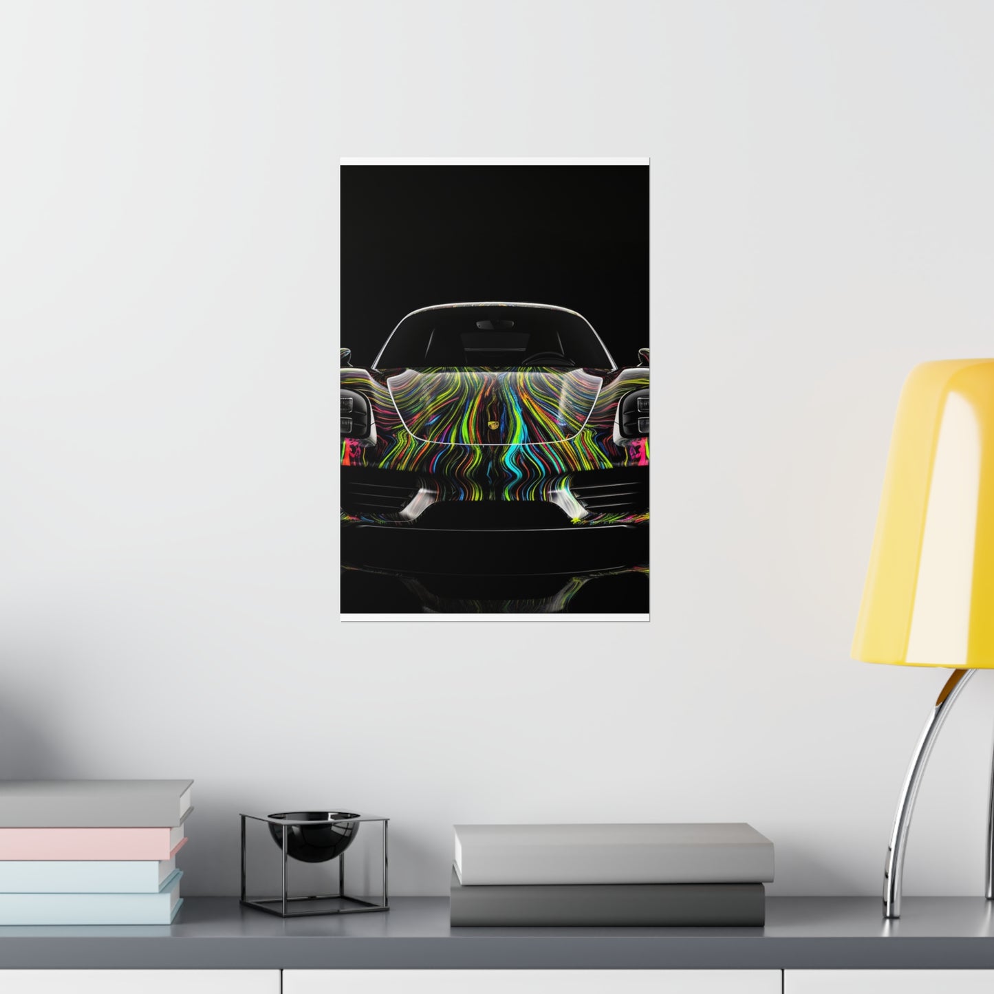 Premium Matte Vertical Posters Porsche Line 3