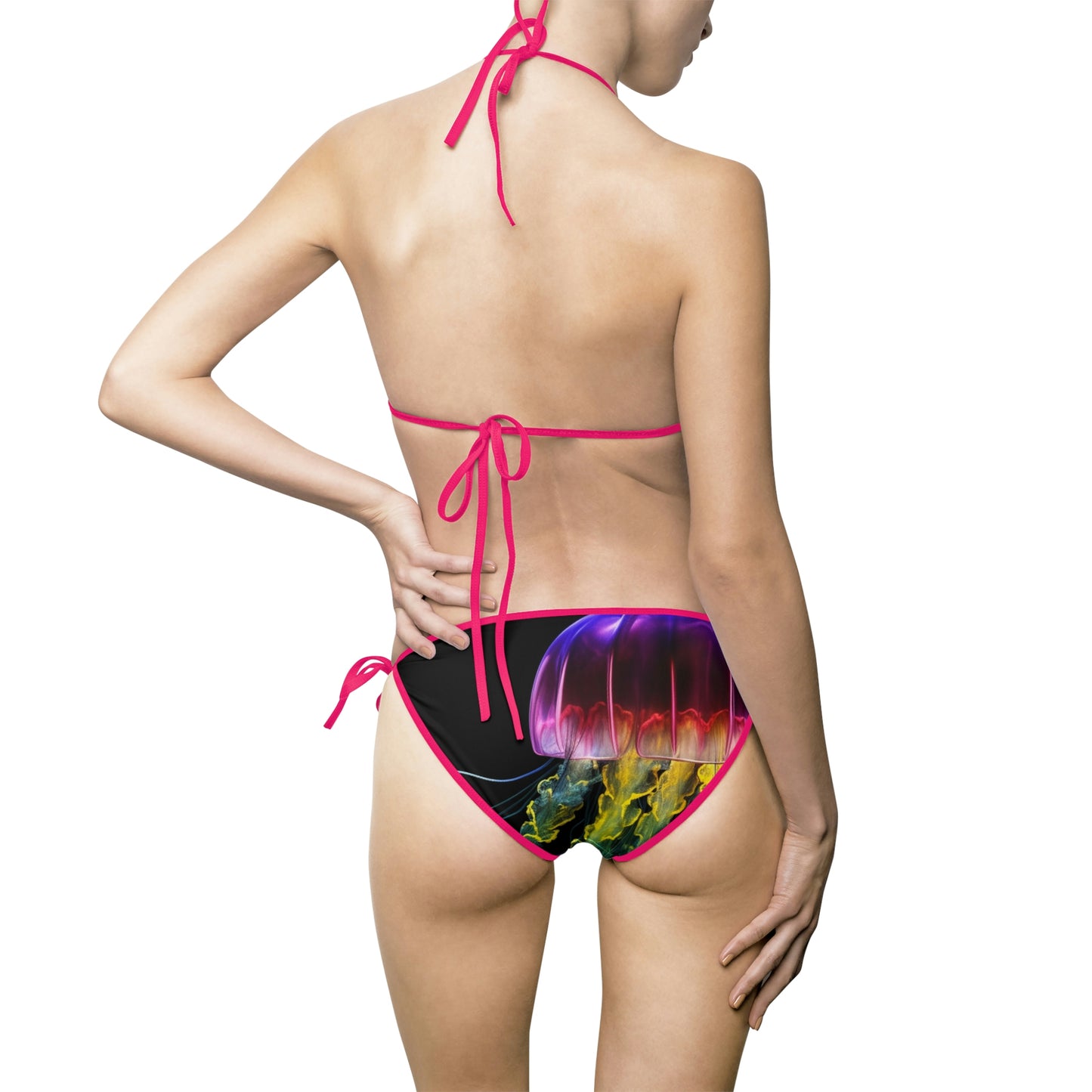 Women's Bikini Swimsuit (AOP) Florescent Jelly 1