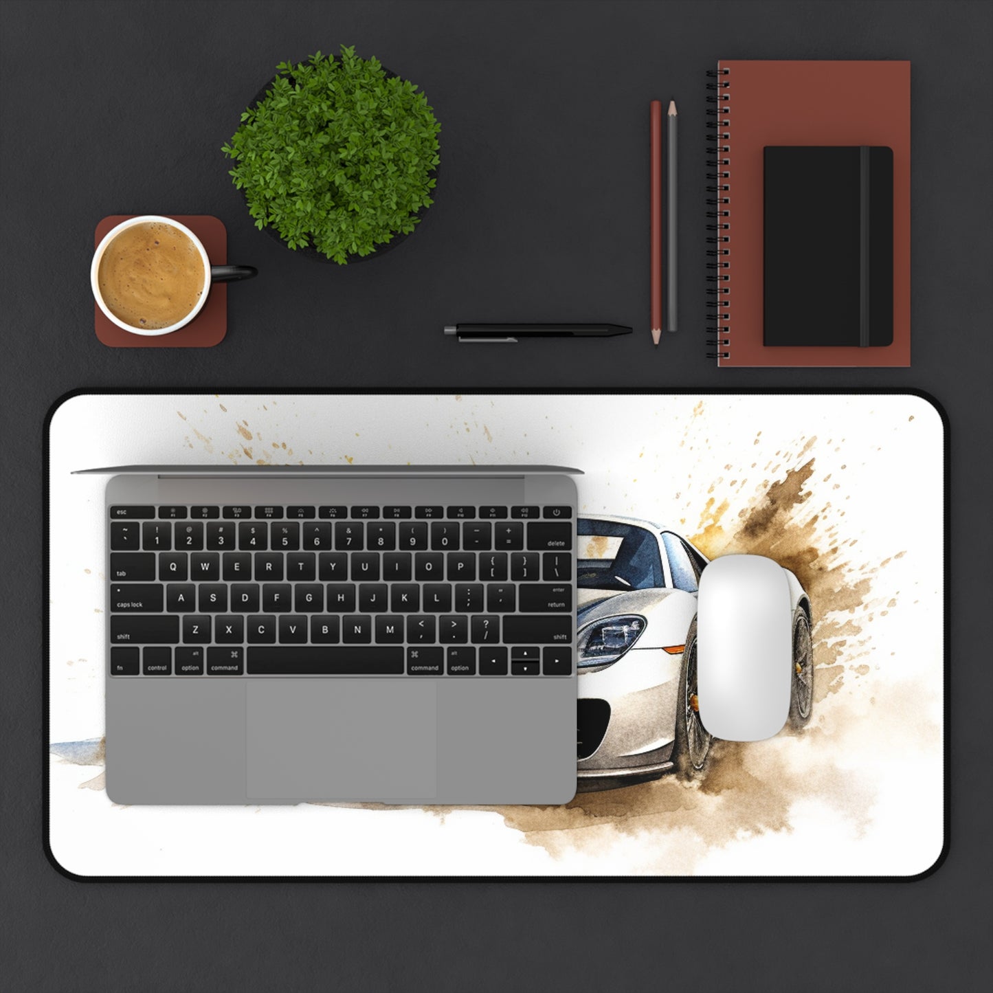 Desk Mat 918 Spyder with white background driving fast on water 2