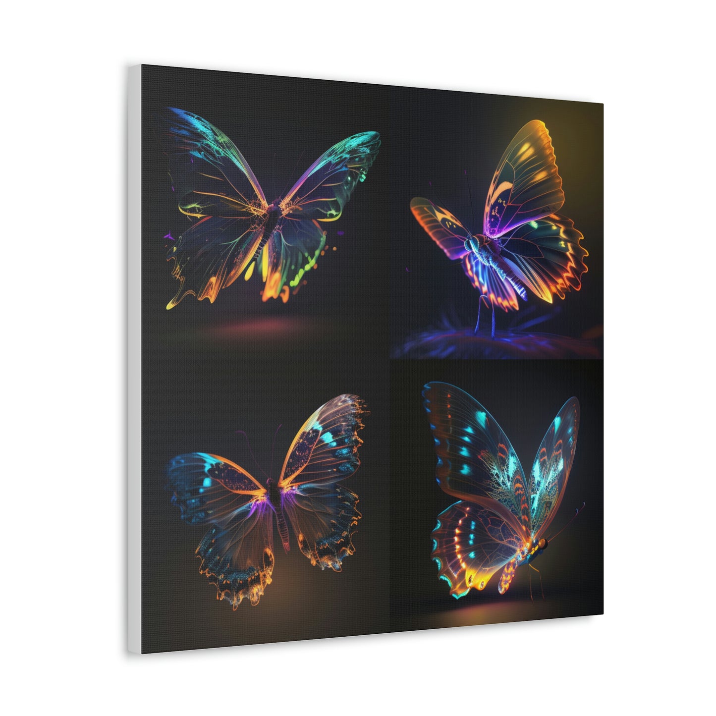 butterfly neon glow