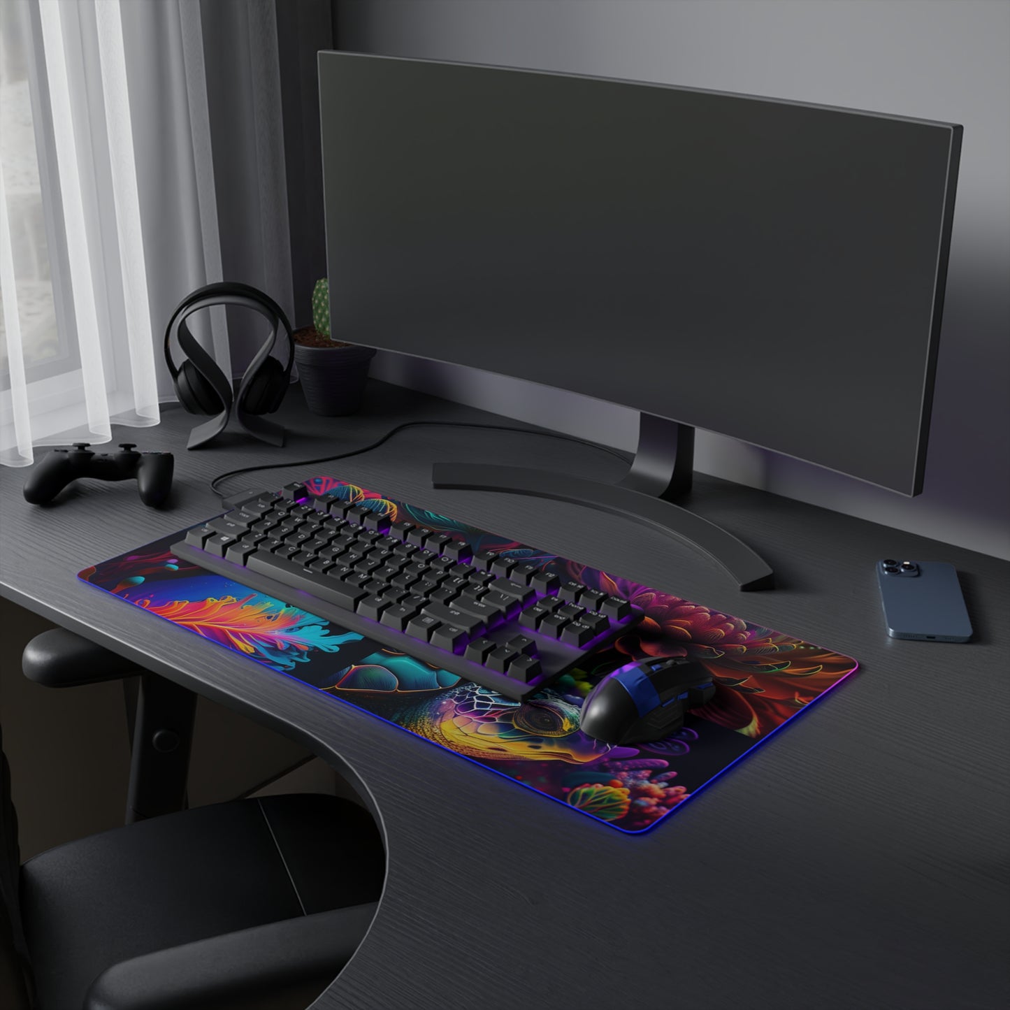 LED Gaming Mouse Pad Macro Sea Life