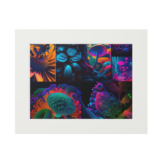 Fine Art Prints (Passepartout Paper Frame) Macro Reef Florescent 5