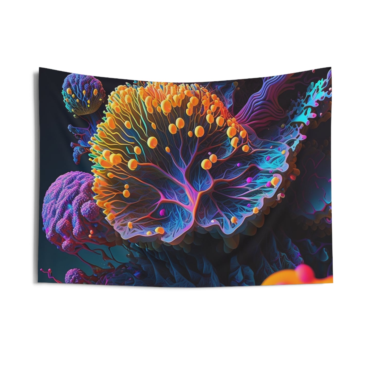 Indoor Wall Tapestries Ocean Life Macro 1