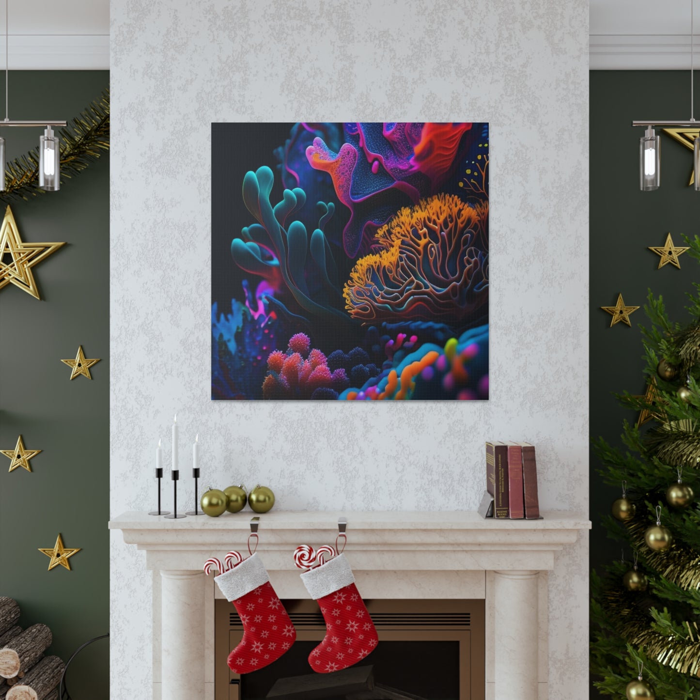Canvas Gallery Wraps Macro Coral Reef 2