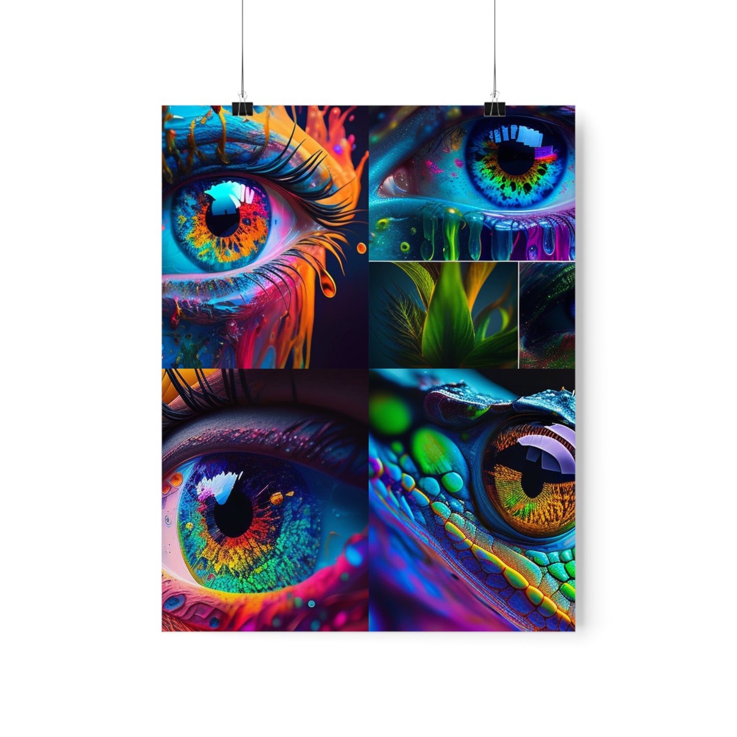 Premium Matte Vertical Posters Macro Eye Photo 5