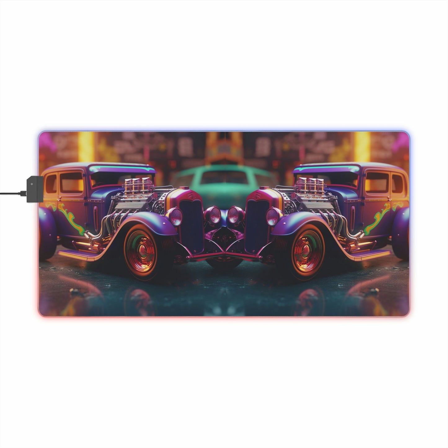 LED Gaming Mouse Pad Hyper Colorful Hotrod 3