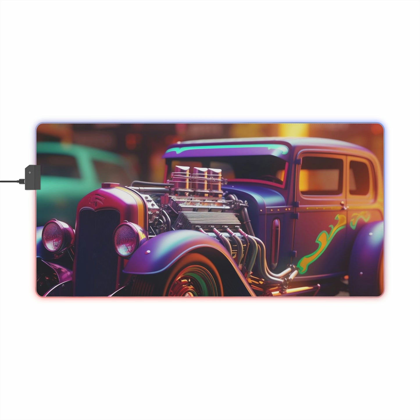 LED Gaming Mouse Pad Hyper Colorful Hotrod 3