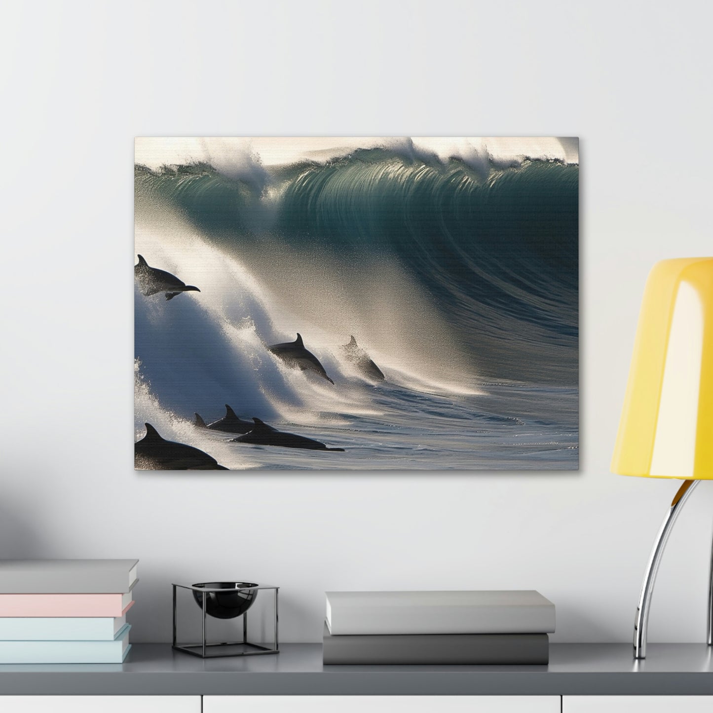 Canvas Gallery Wraps Dolphin Wave 2