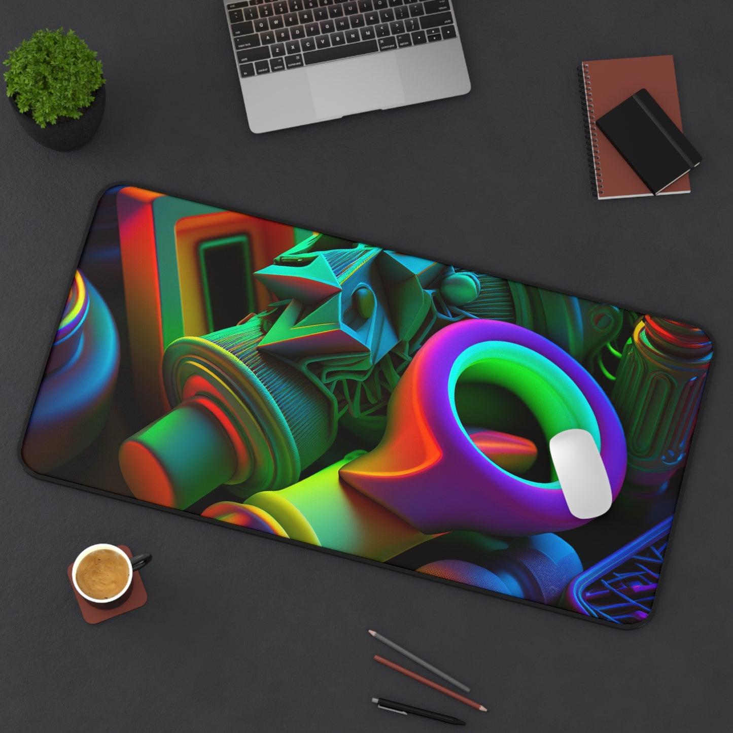 Desk Mat Neon Glow 2