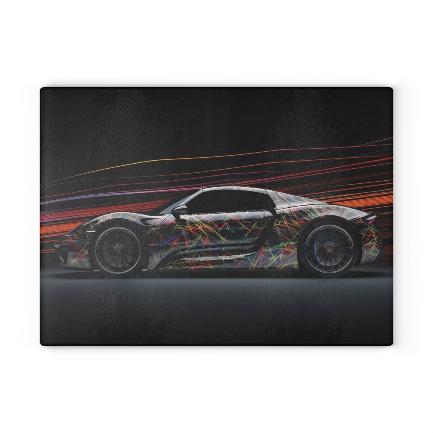 Glass Cutting Board Porsche Line 4