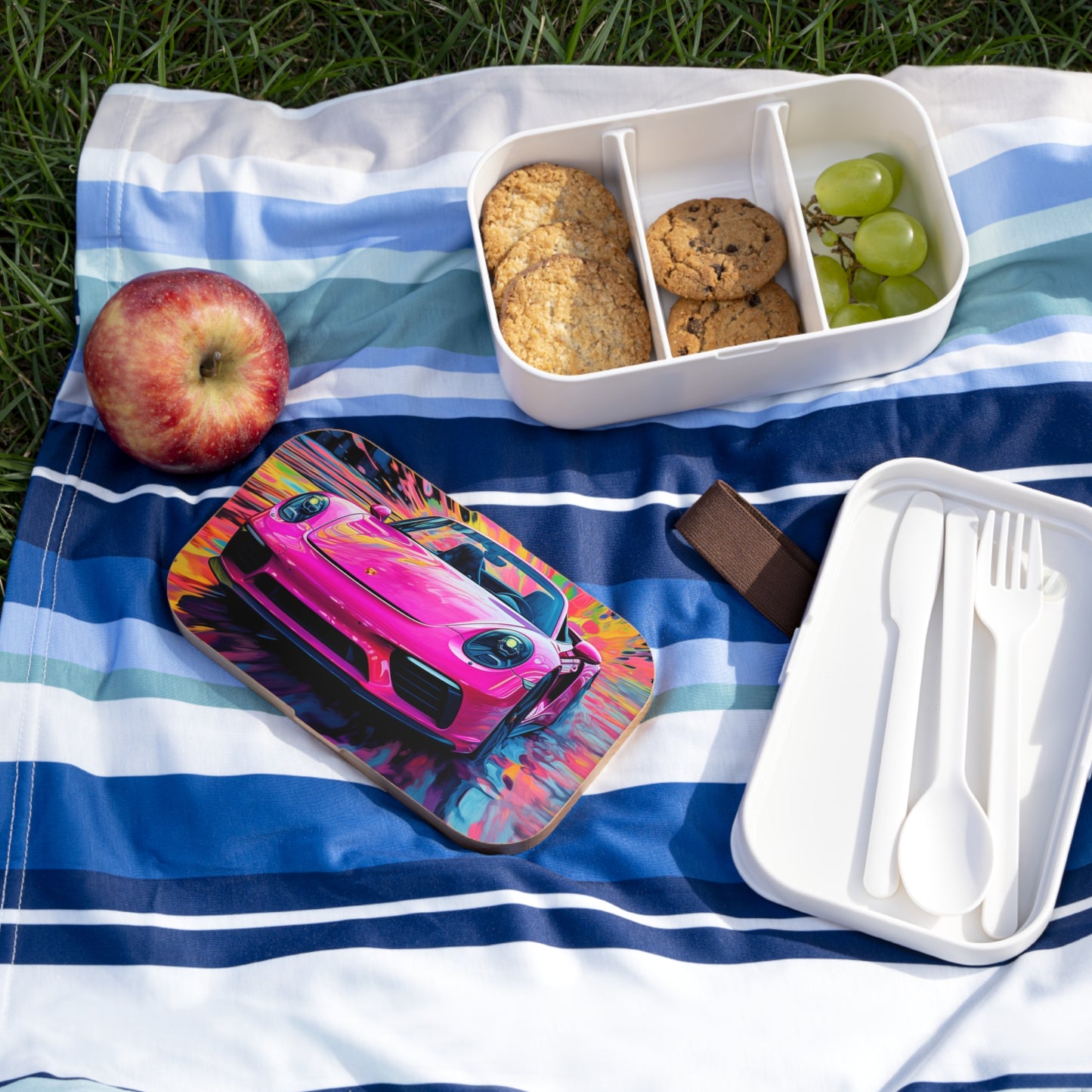 Bento Lunch Box Pink Porsche water fusion 2