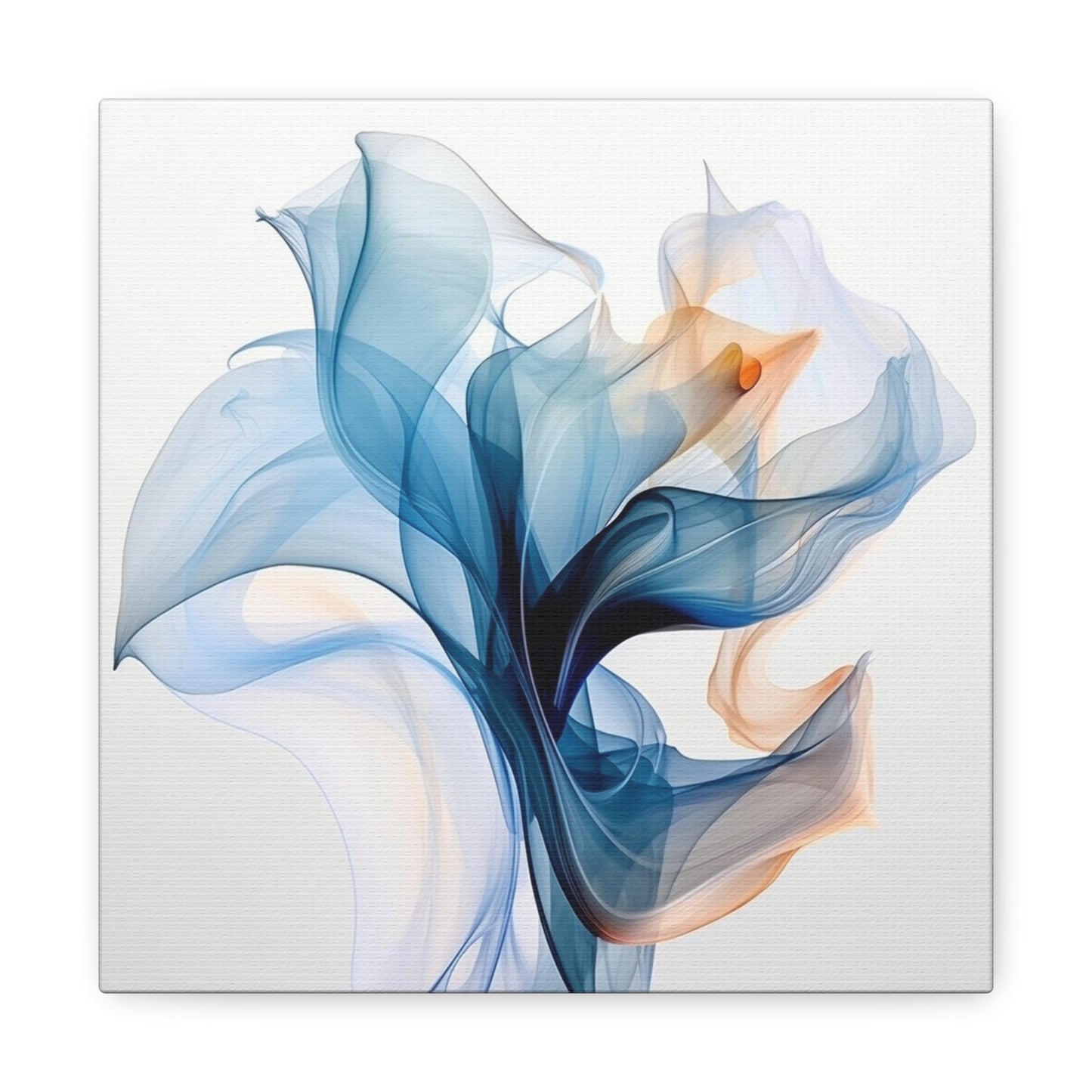 Canvas Gallery Wraps Blue Tluip Abstract 3
