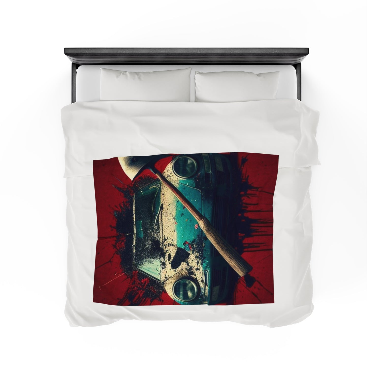 Velveteen Plush Blanket Porsche Abstract 1