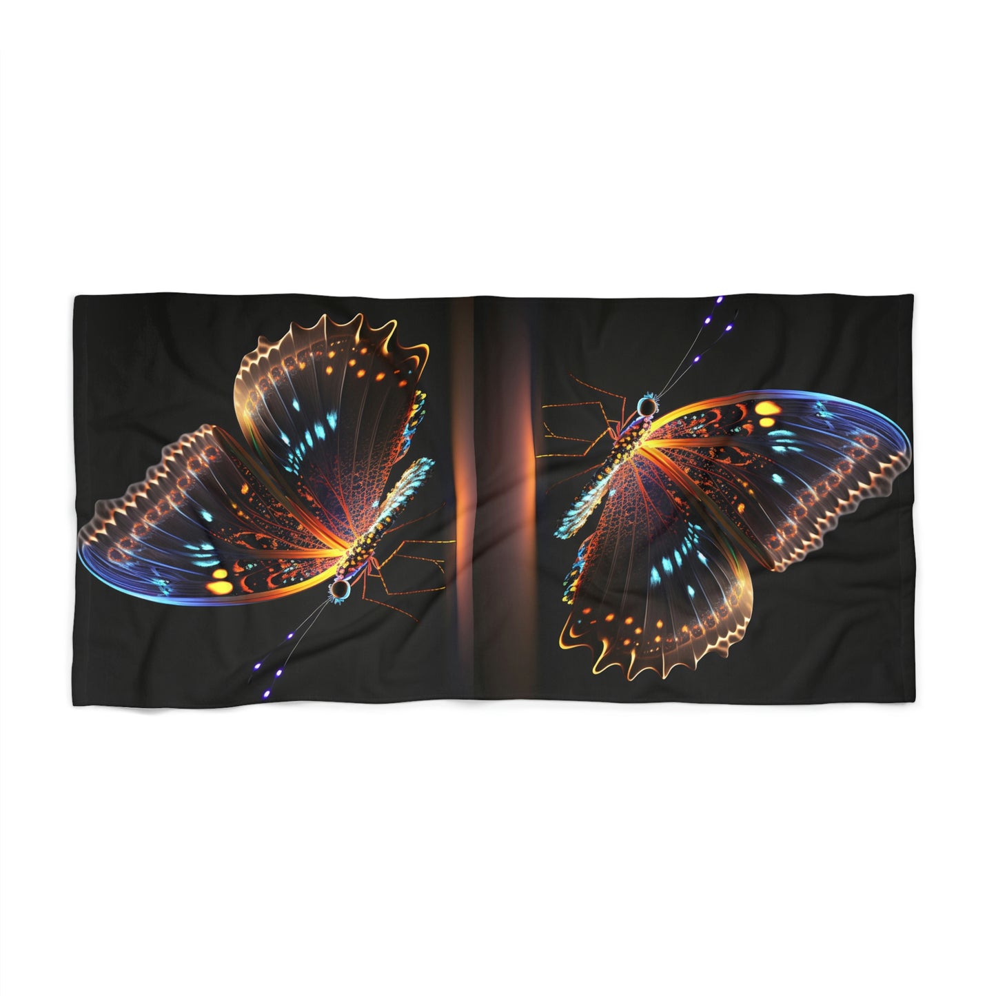 Beach Towel Colorful Butterfly Fluttering 2