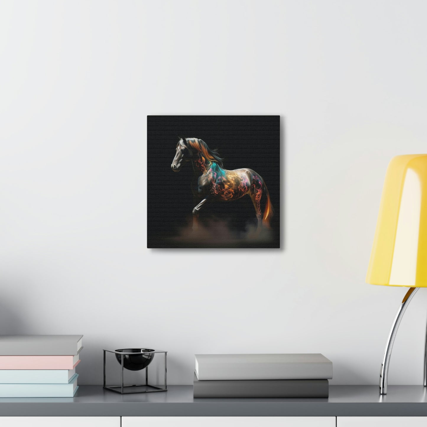 Canvas Gallery Wraps Horses smoke 4