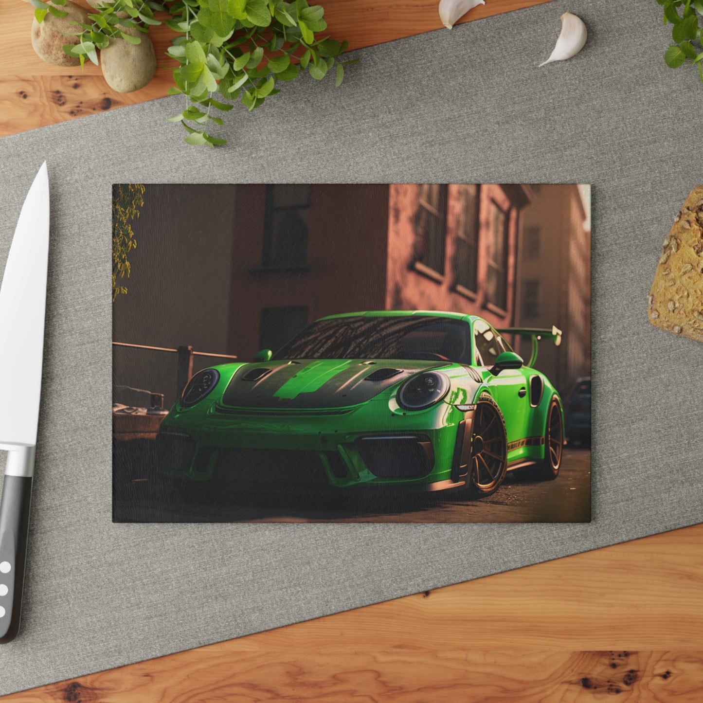 Glass Cutting Board porsche 911 gt3 4