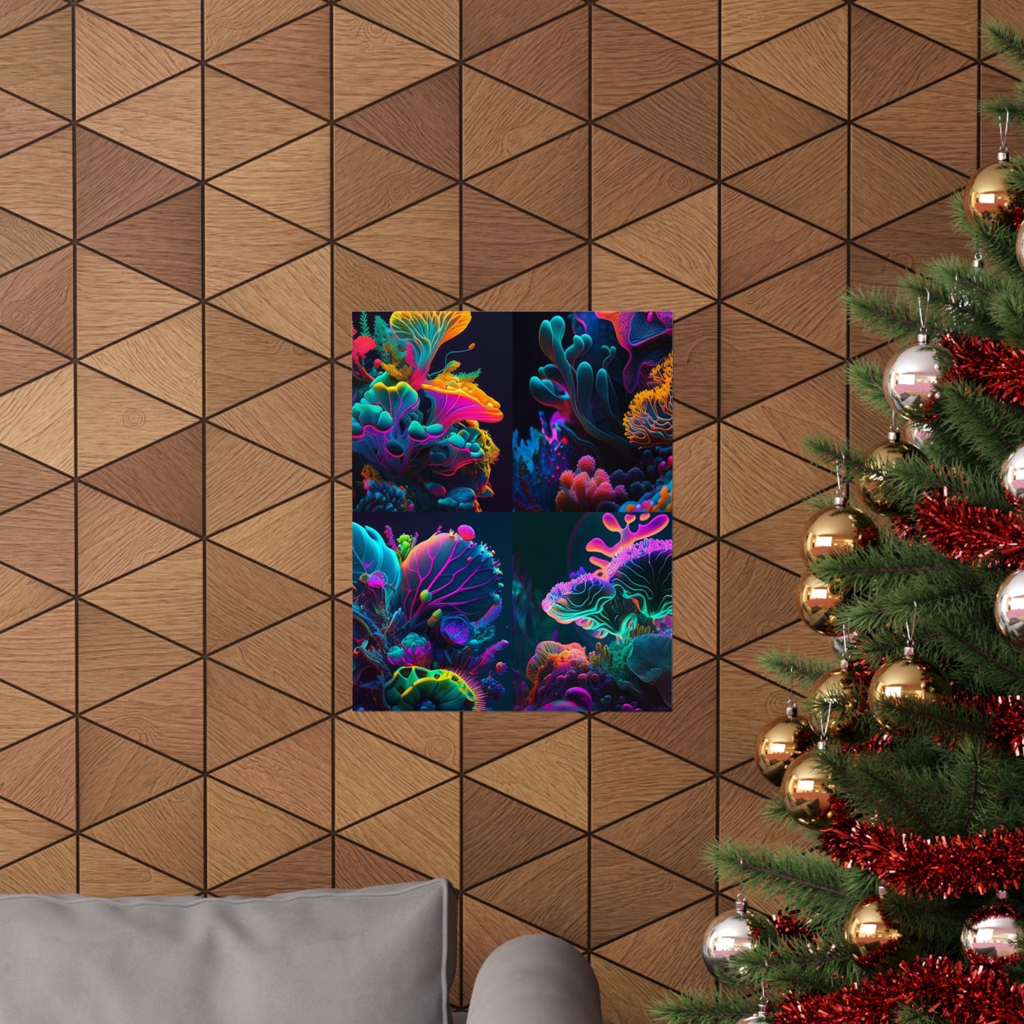 Premium Matte Vertical Posters Macro Coral Reef 5