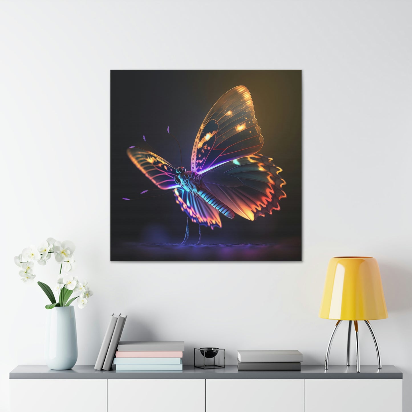 Butterfly neon glow