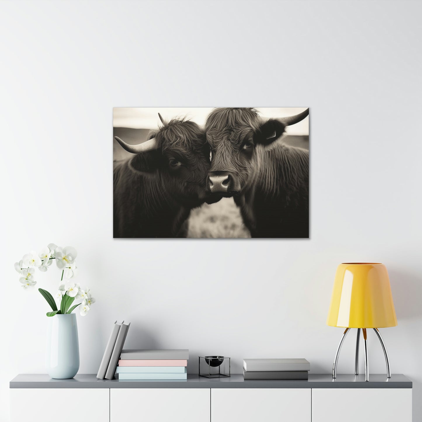 Canvas Gallery Wraps Cow Love 4