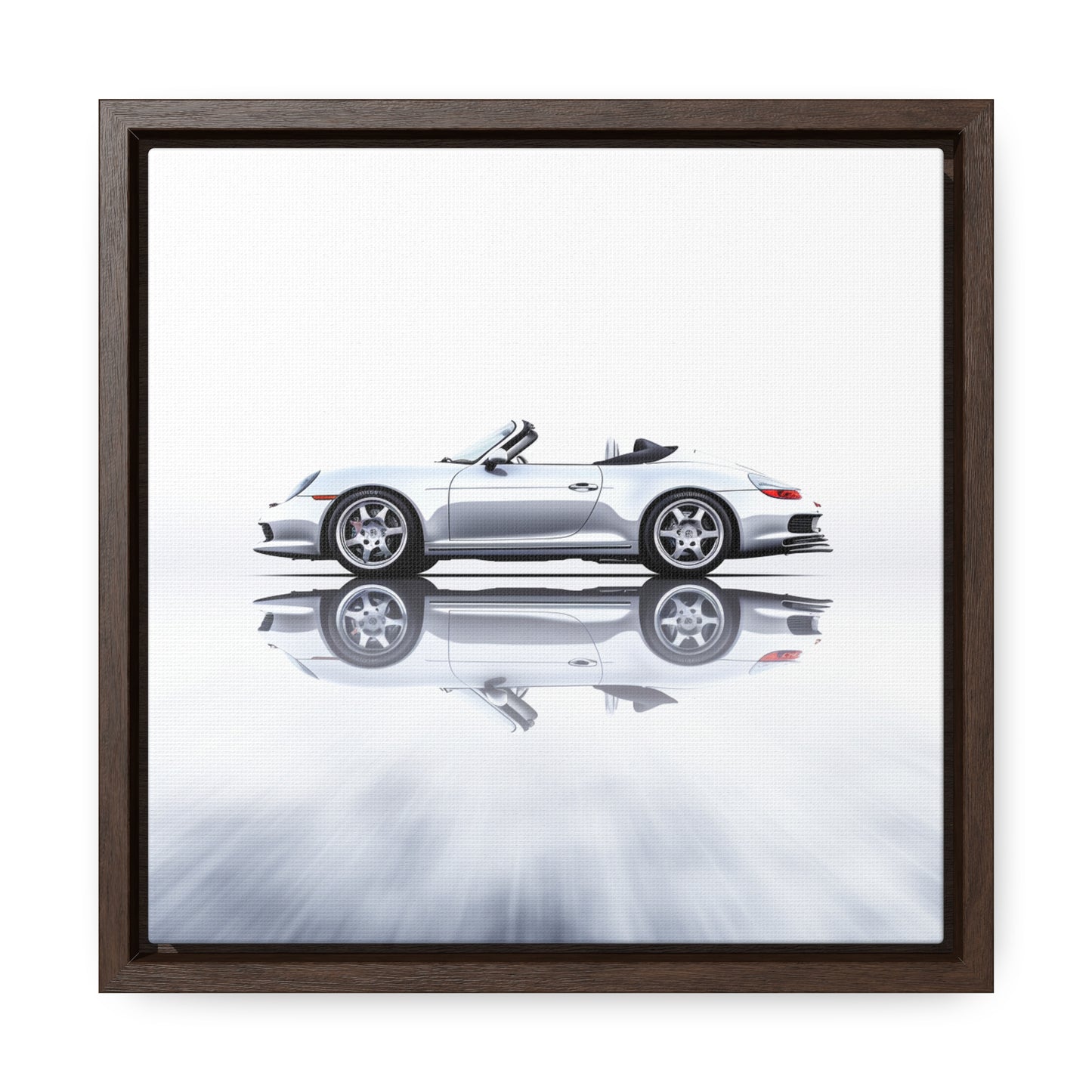 Gallery Canvas Wraps, Square Frame 911 Speedster on water 3