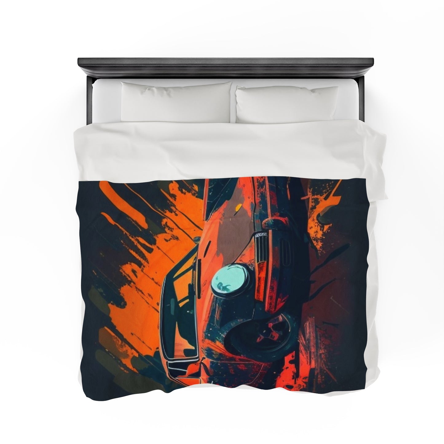 Velveteen Plush Blanket Porsche Abstract 3