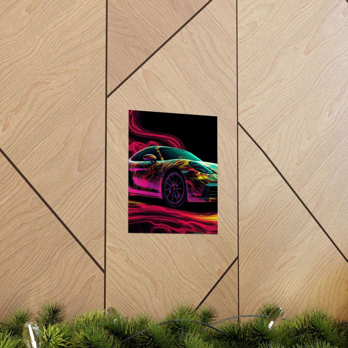 Premium Matte Vertical Posters Porsche Flair 1