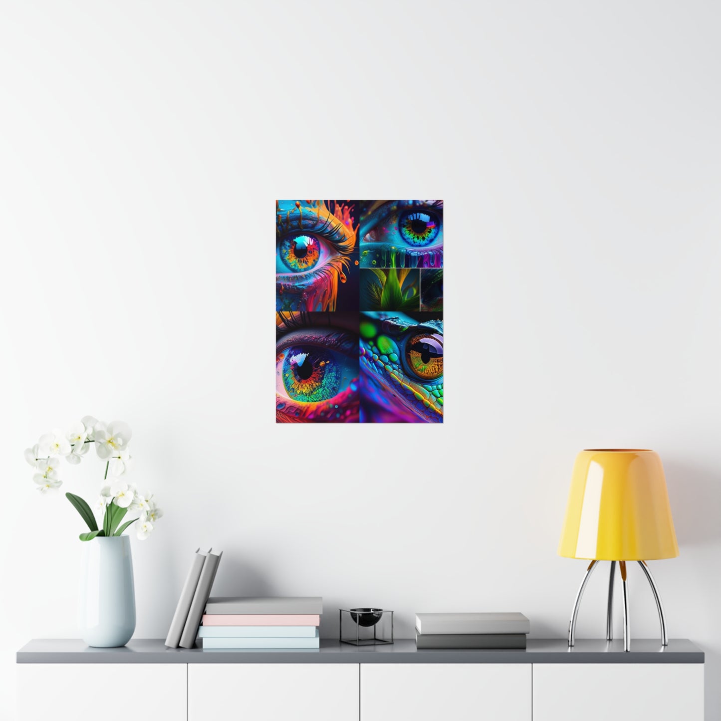 Premium Matte Vertical Posters Macro Eye Photo 5