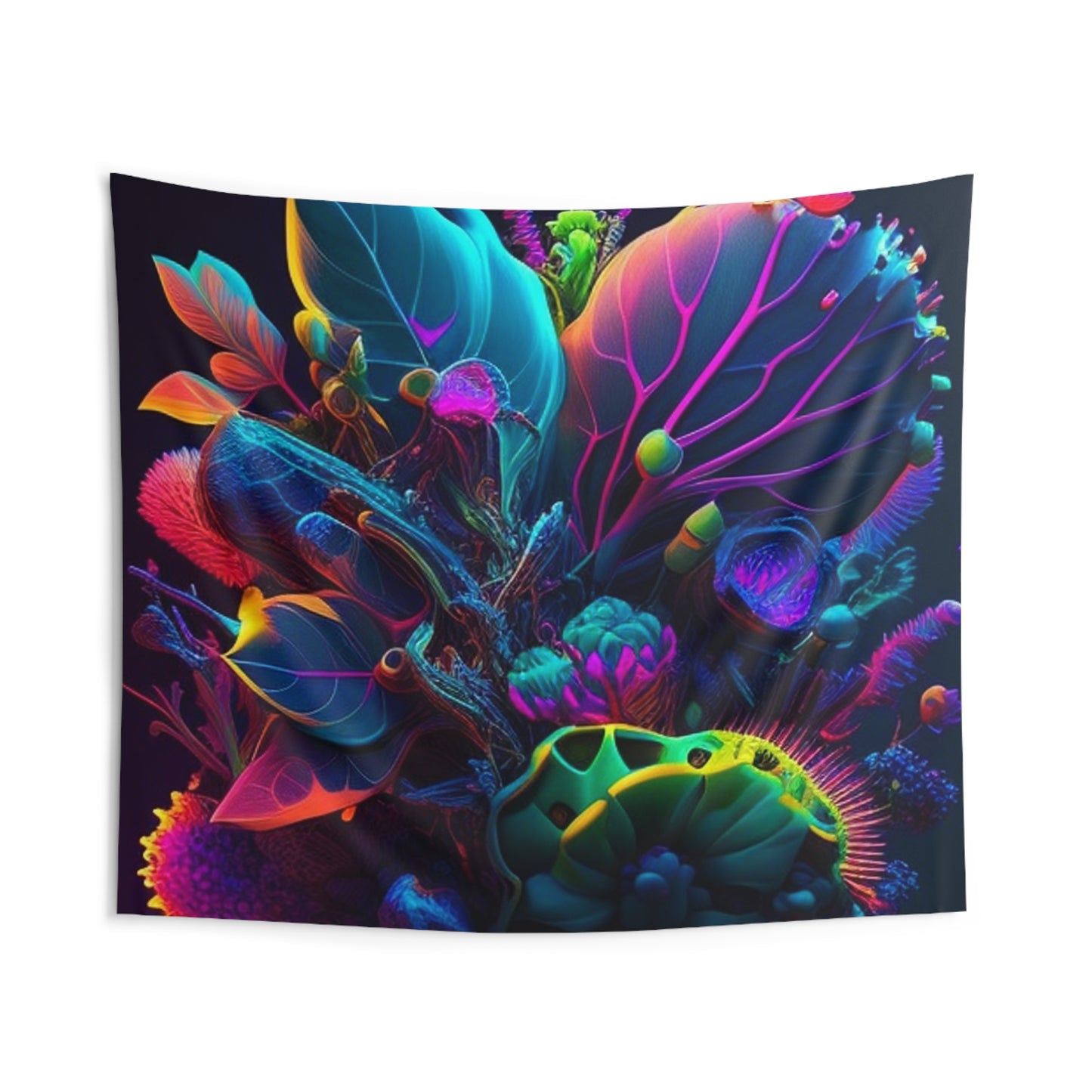 Indoor Wall Tapestries Macro Coral Reef 3