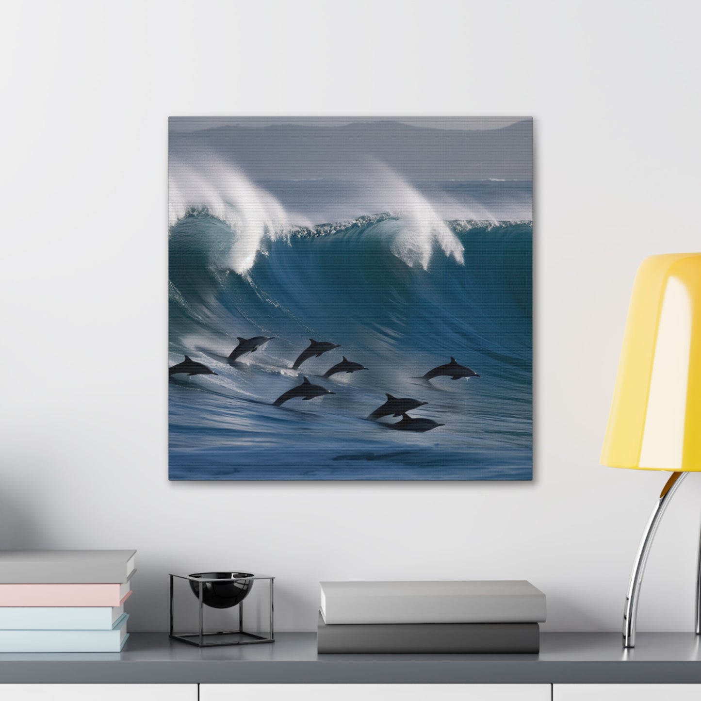 Canvas Gallery Wraps Dolphin Wave 3