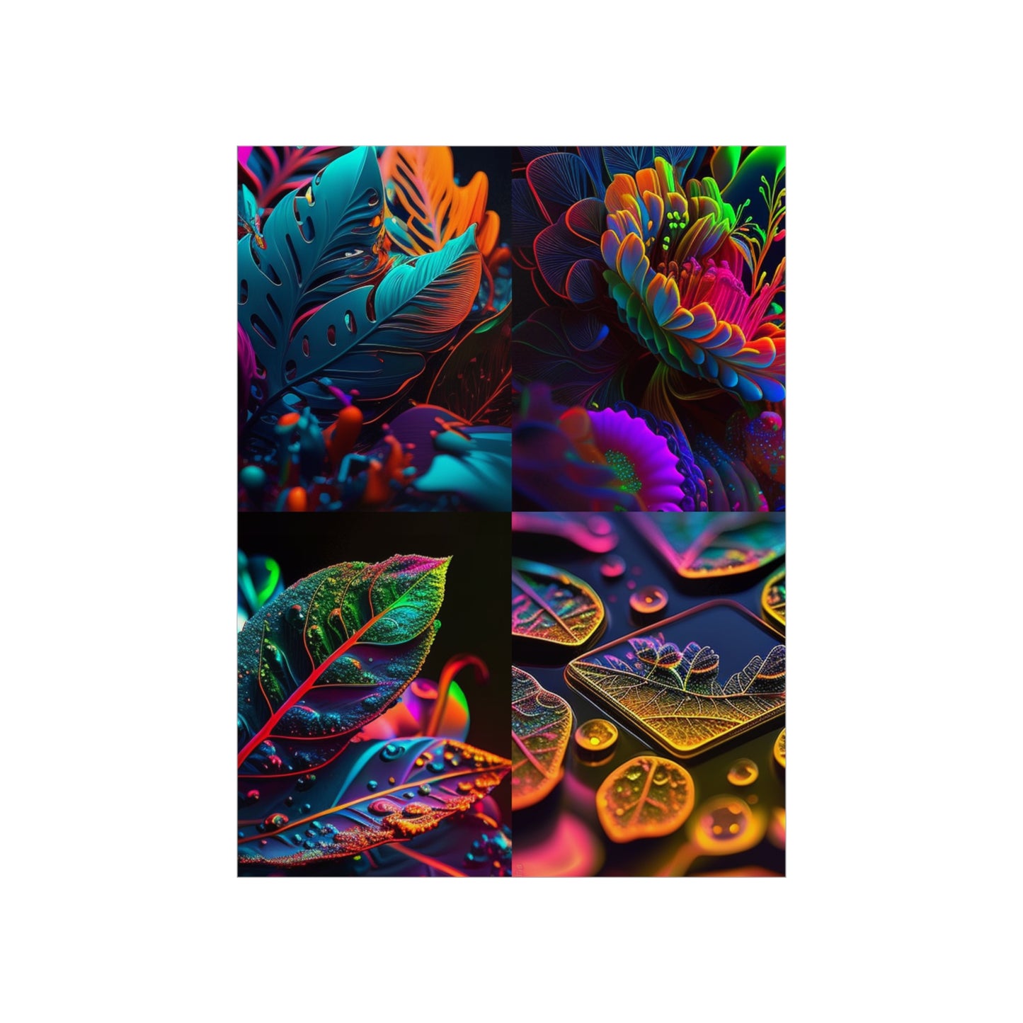 Premium Matte Vertical Posters Macro Florescent 5