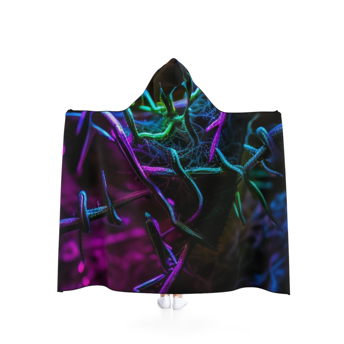 Hooded Blanket Macro Neon Barb 3