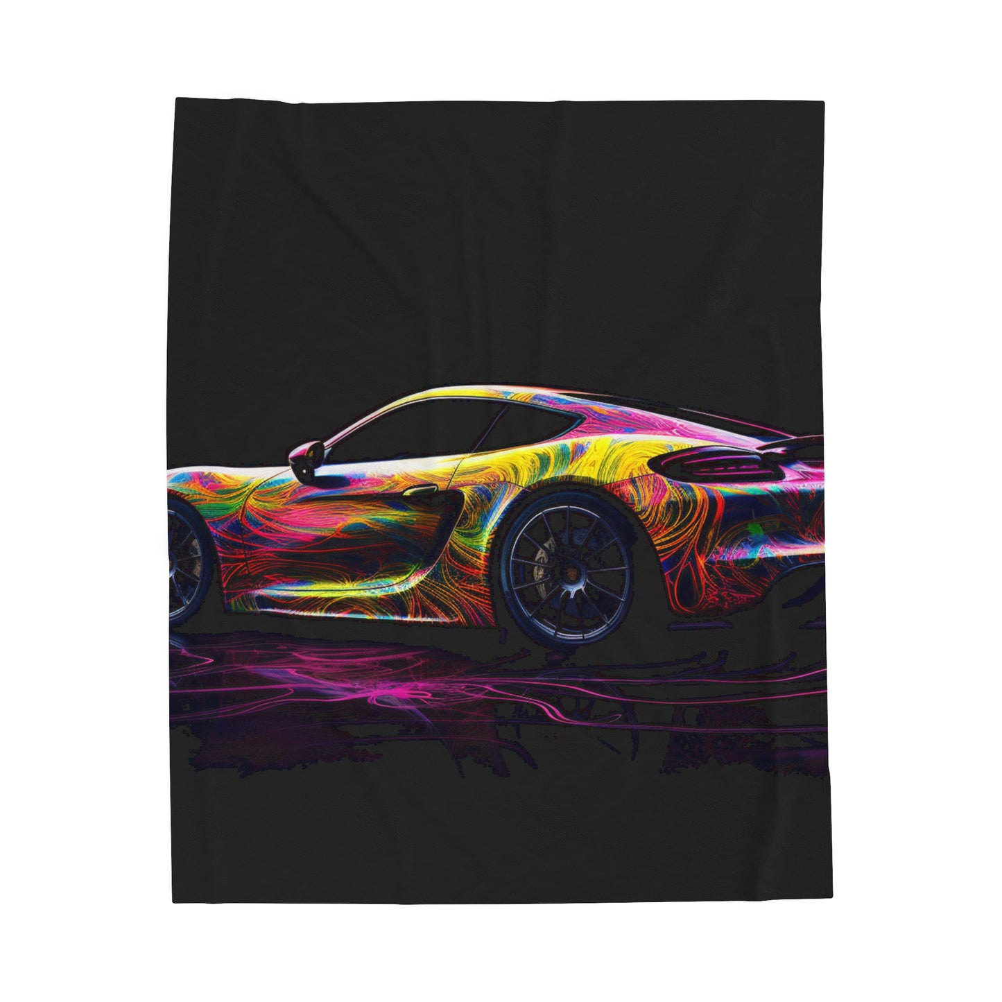 Velveteen Plush Blanket Porsche Flair 4