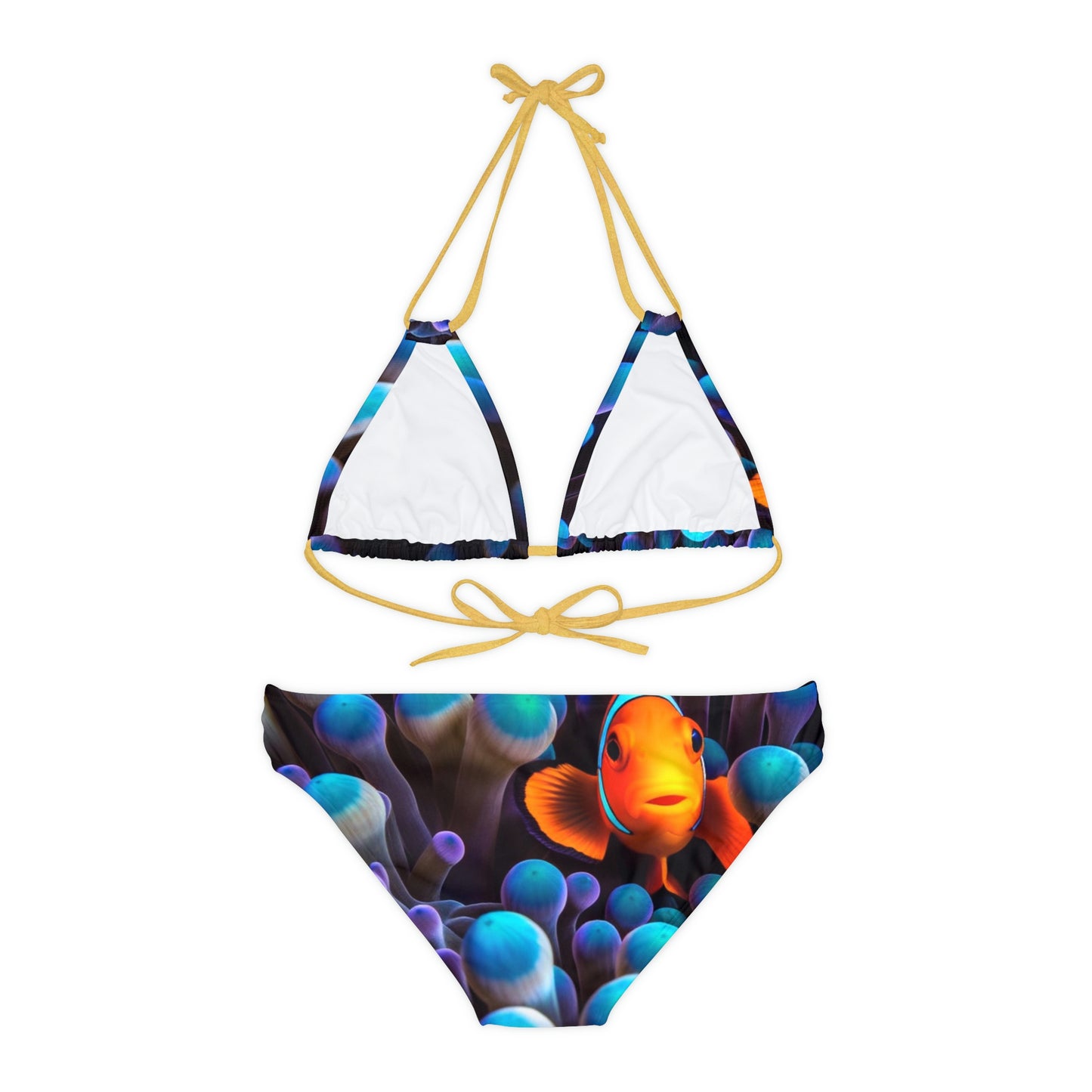 Strappy Bikini Set (AOP) Clown Fish 1