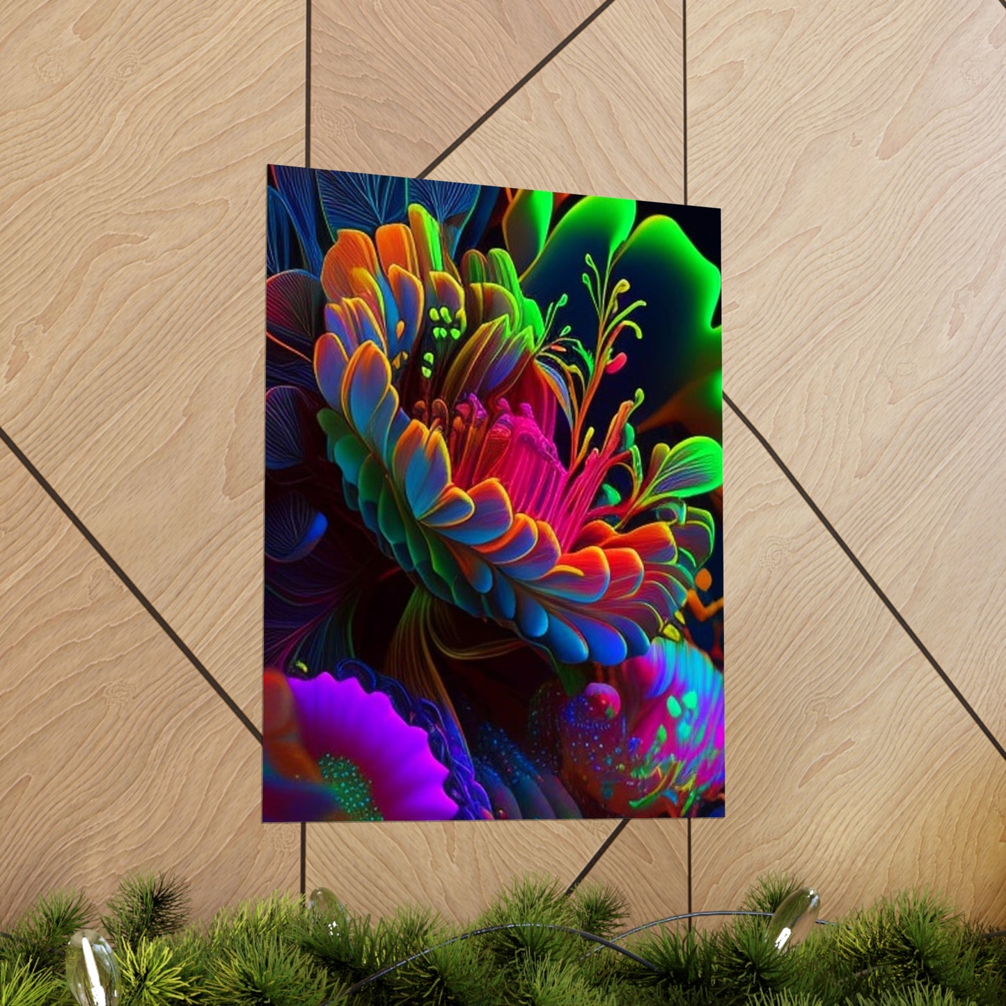 Premium Matte Vertical Posters Macro Florescent 2