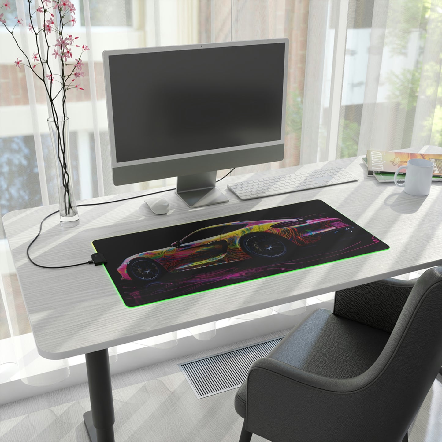 LED Gaming Mouse Pad Porsche Flair 4