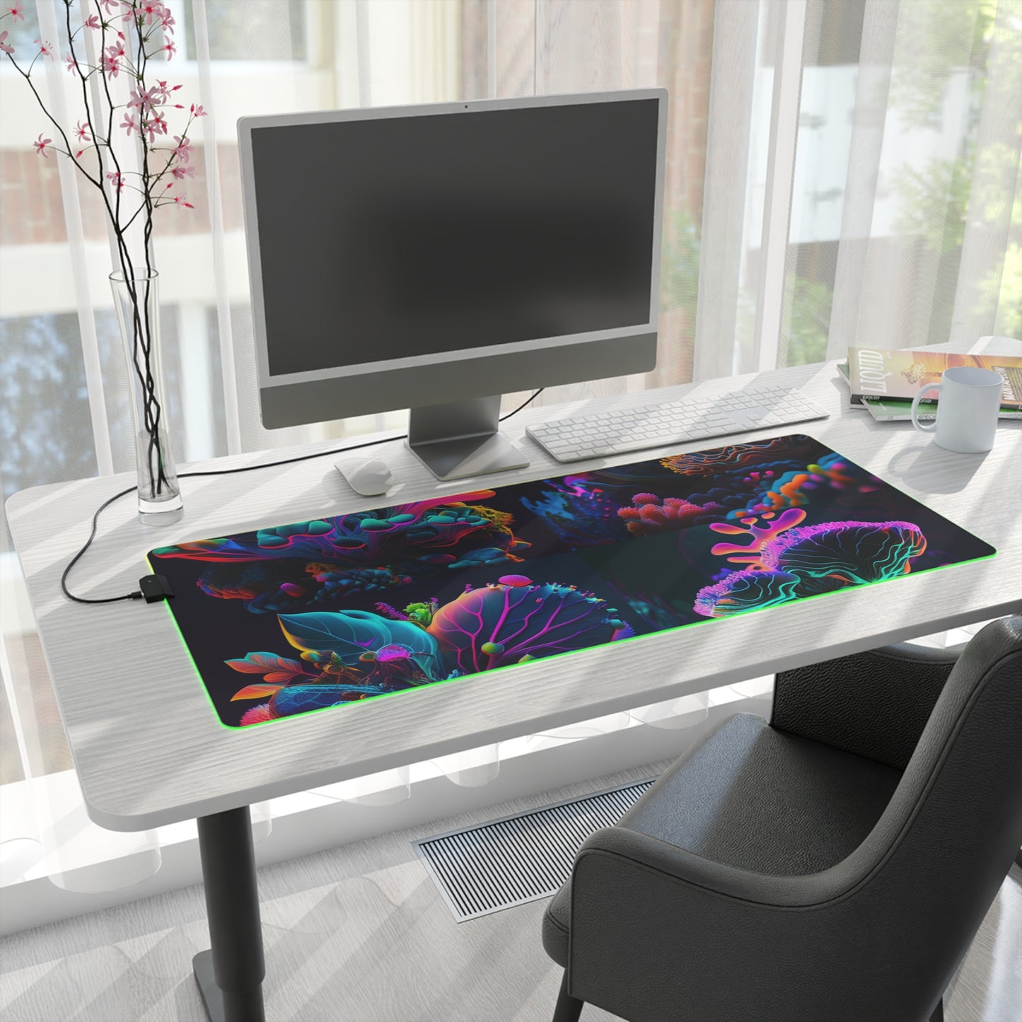 LED Gaming Mouse Pad Macro Coral Reef 5