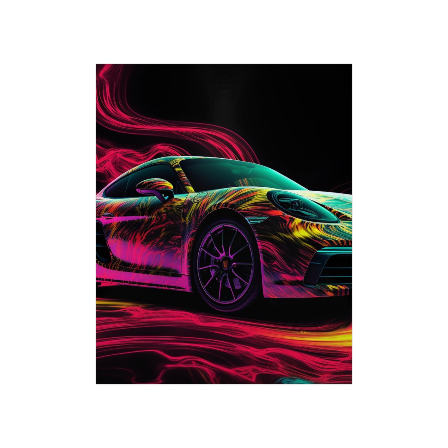 Premium Matte Vertical Posters Porsche Flair 1