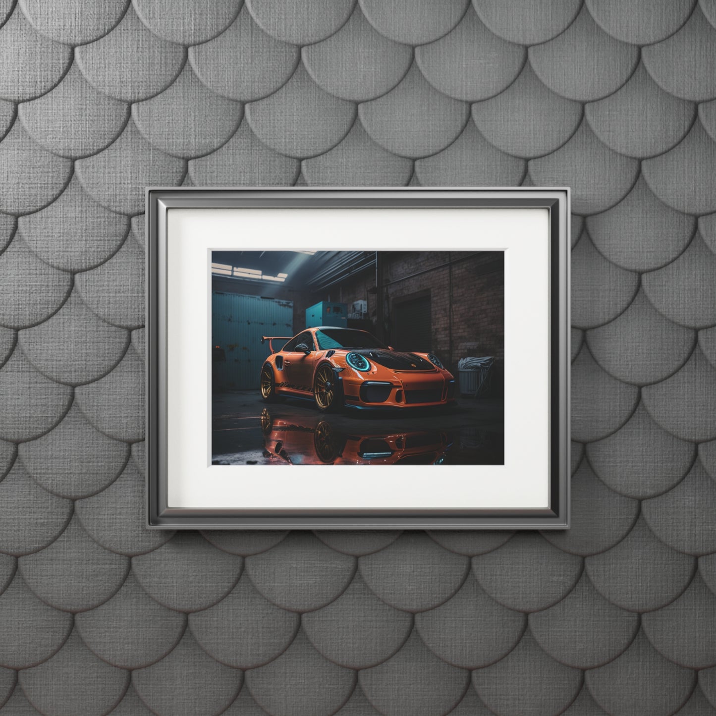 Fine Art Prints (Passepartout Paper Frame) Porsche Color 1