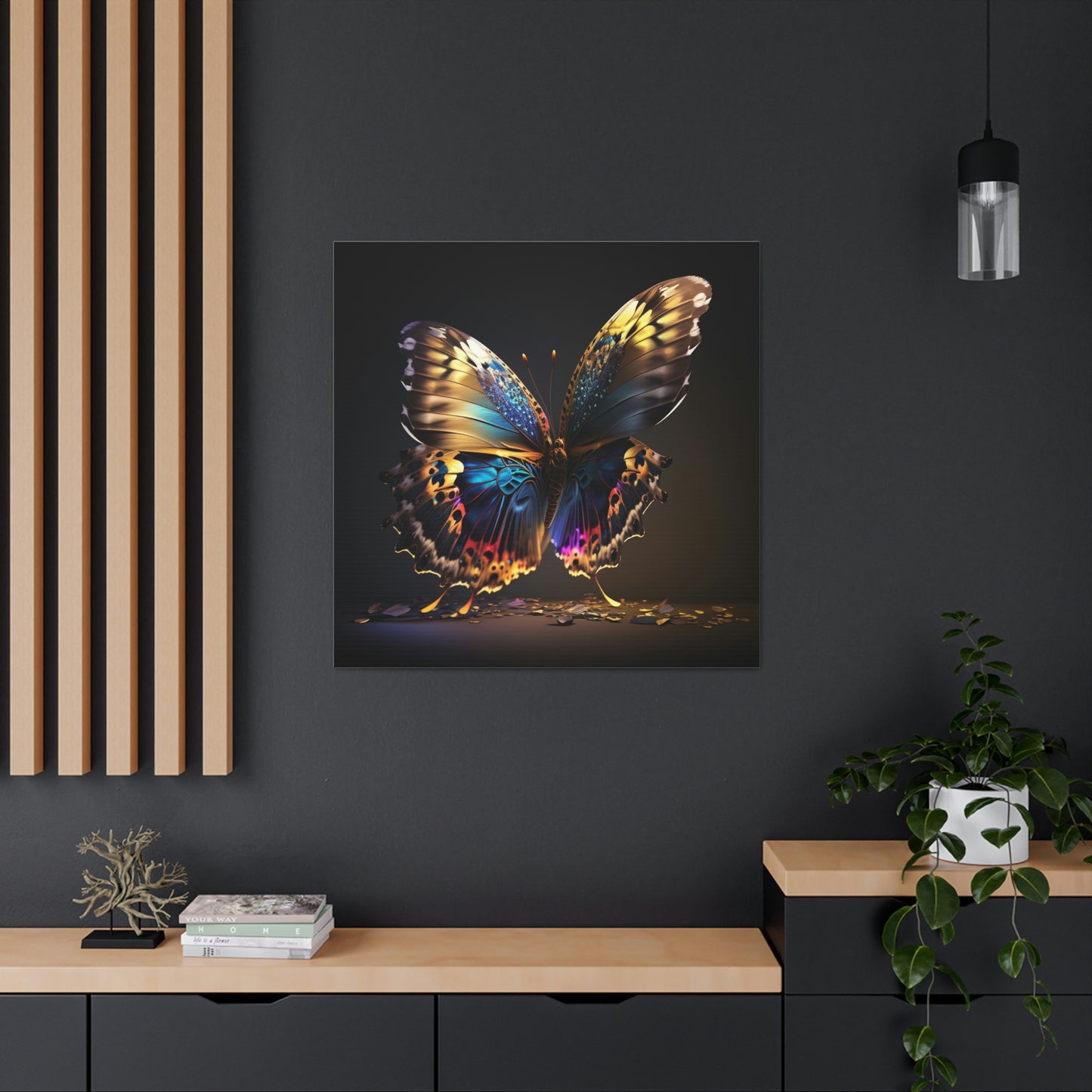 butterfly florescent glow