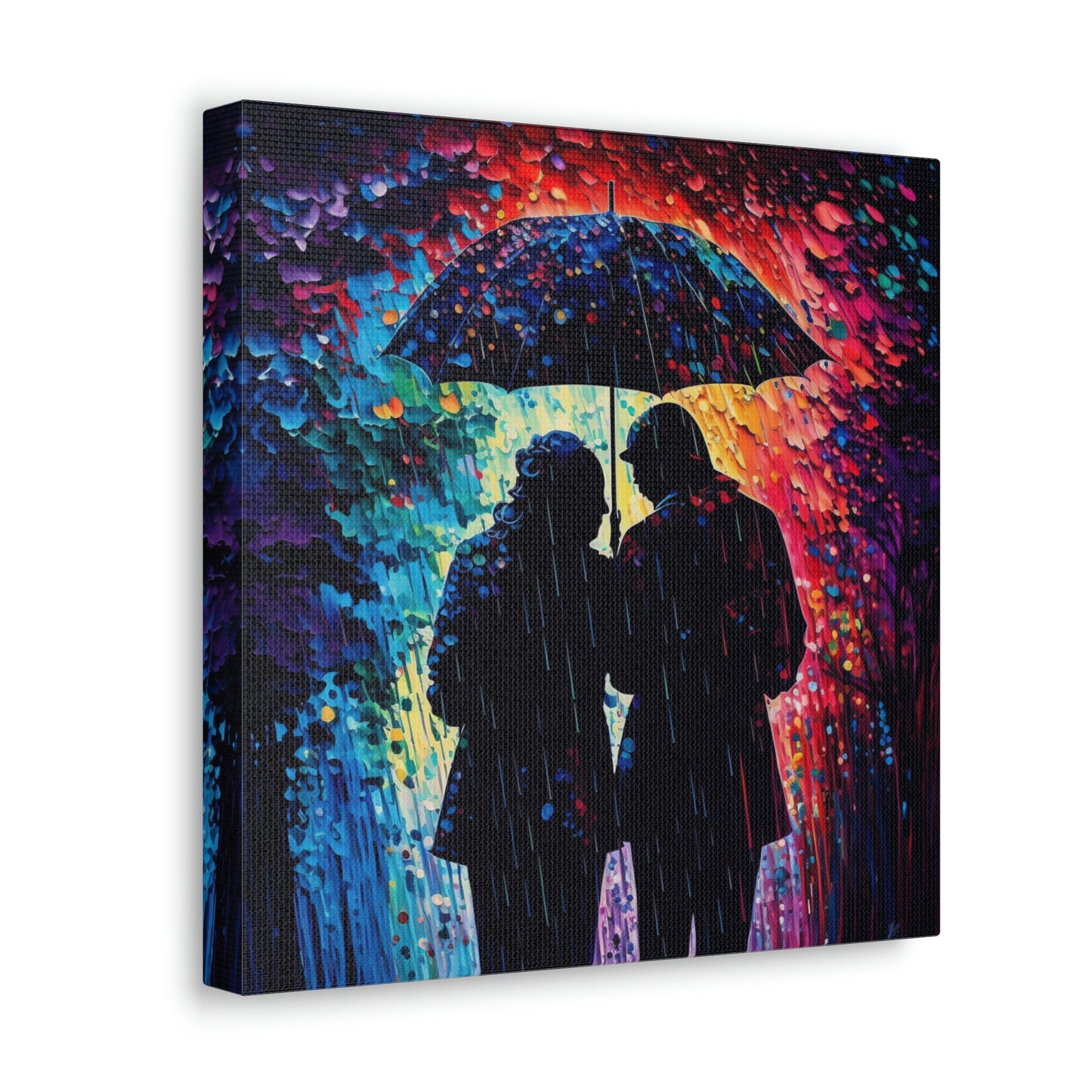 Canvas Gallery Wraps colorful Rain 3