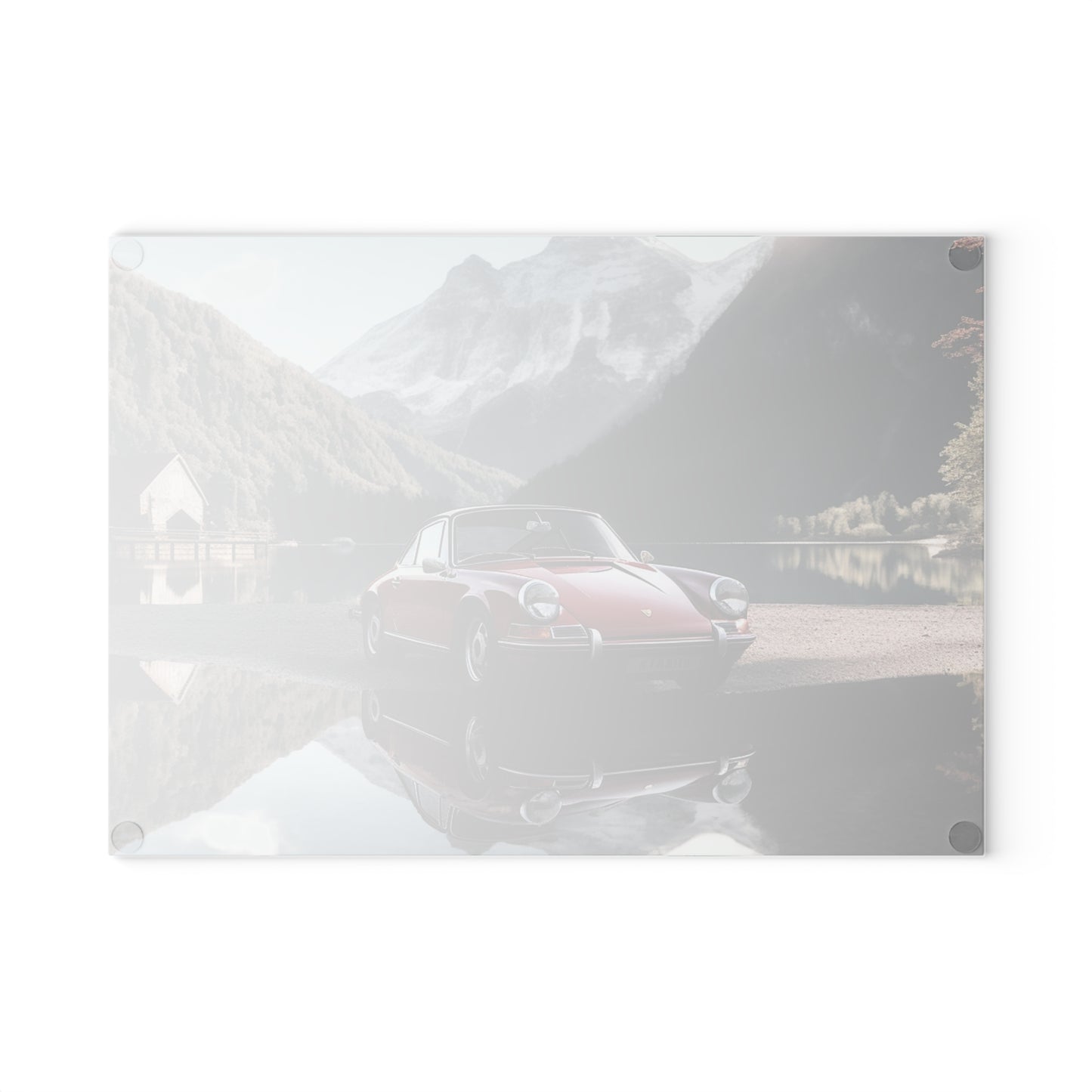 Glass Cutting Board Porsche Lake 4