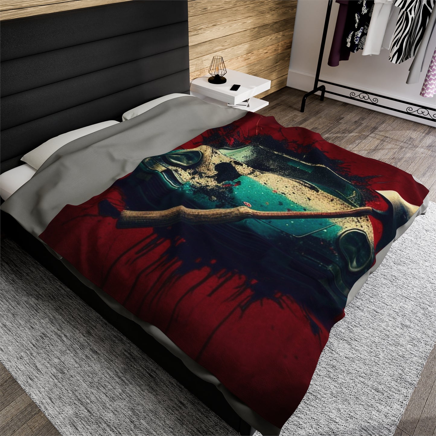 Velveteen Plush Blanket Porsche Abstract 1