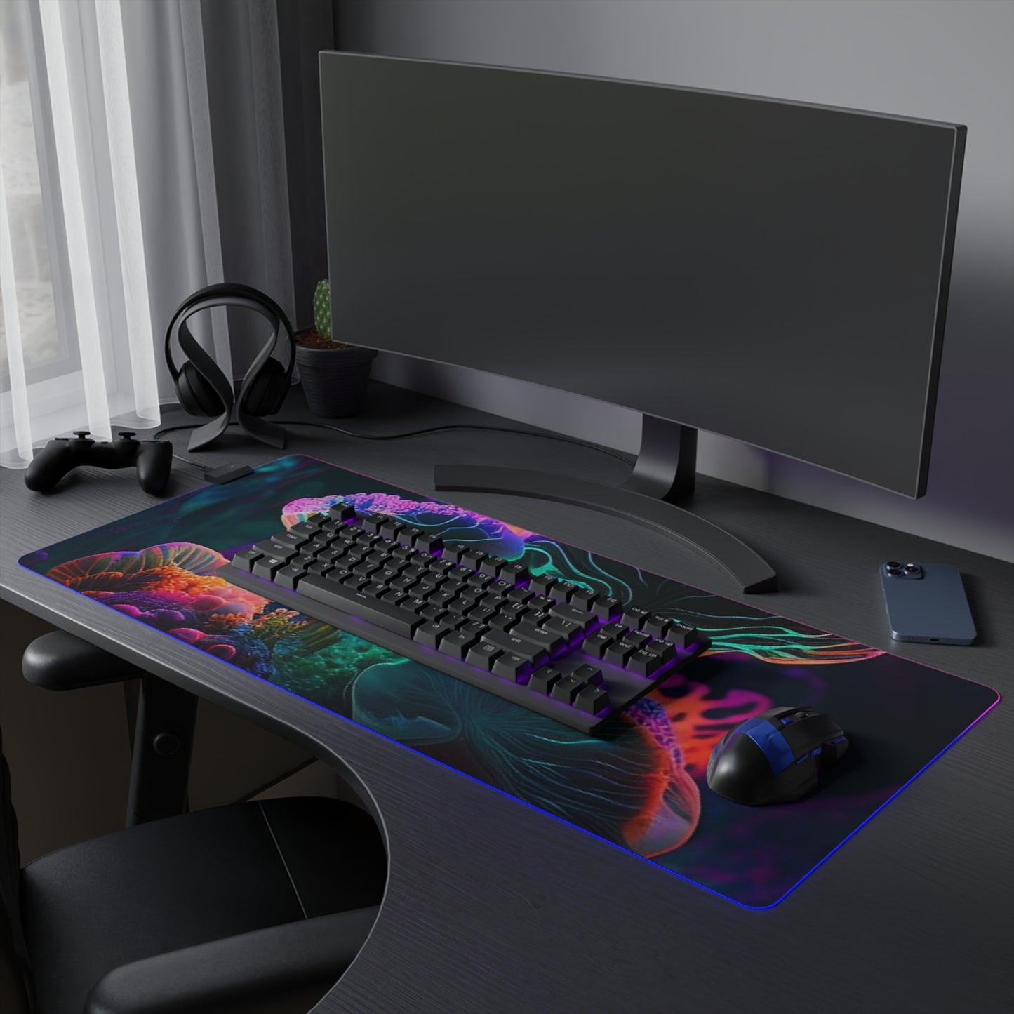 LED Gaming Mouse Pad Macro Coral Reef 4