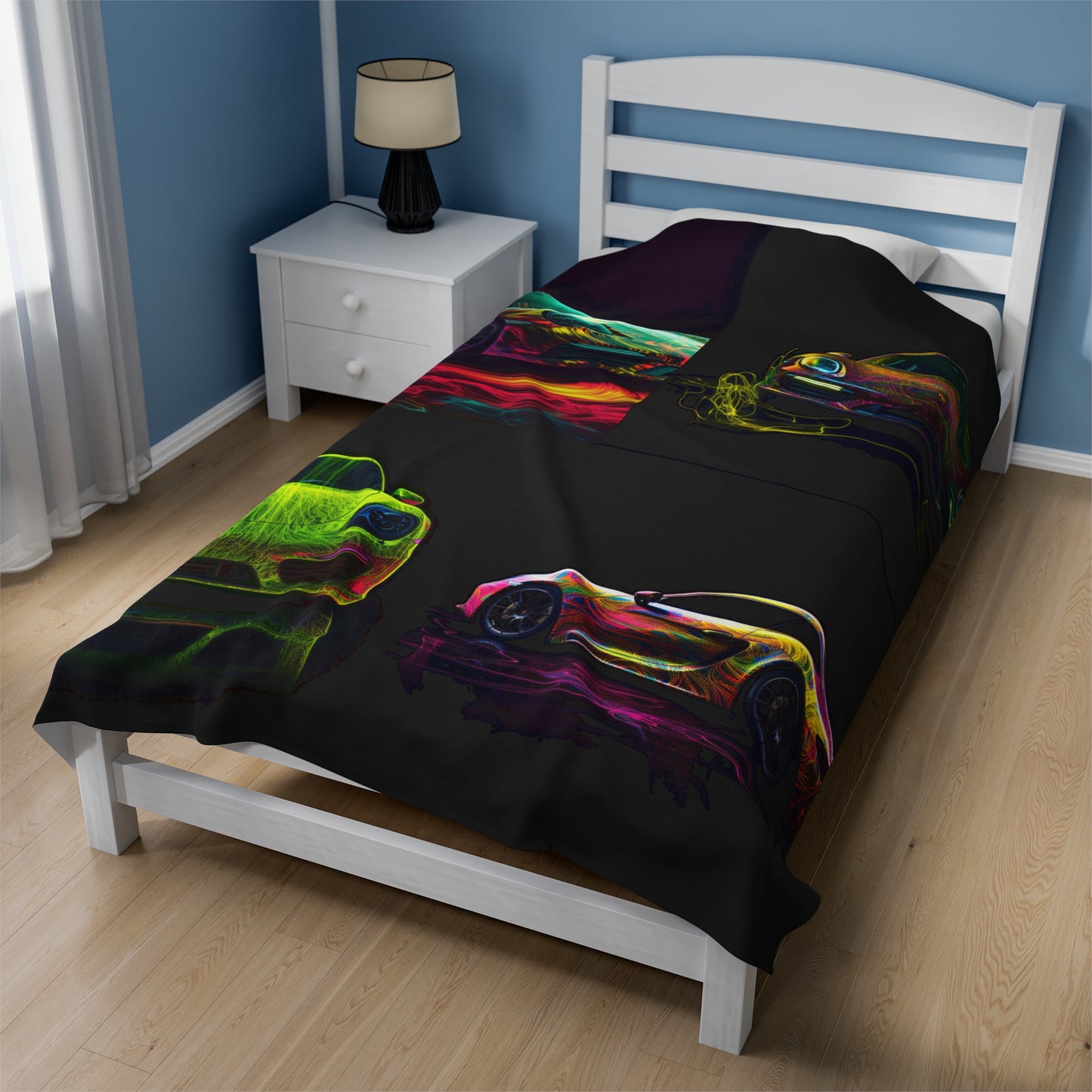 Velveteen Plush Blanket Porsche Flair 5