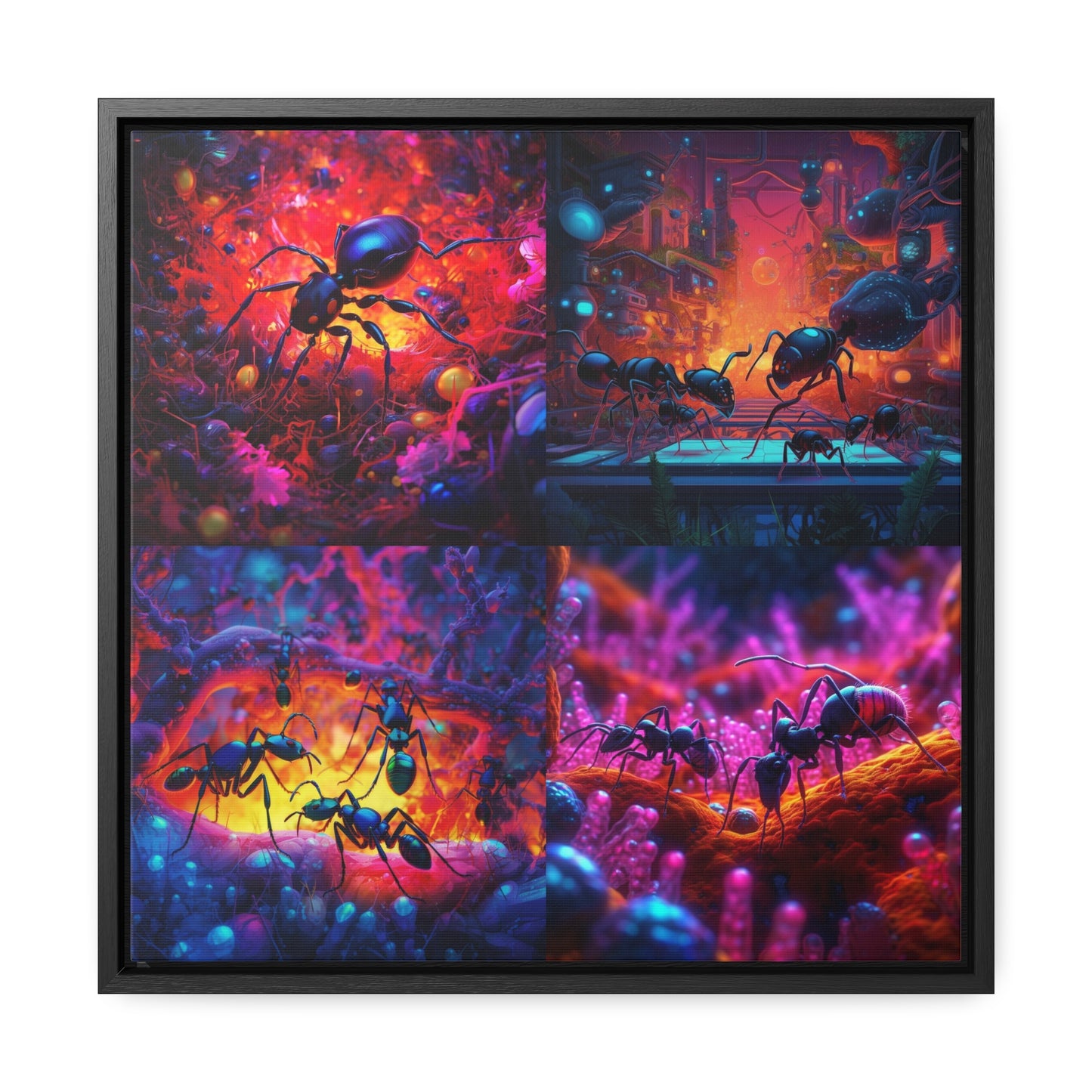 Gallery Canvas Wraps, Square Frame Ants Home 5