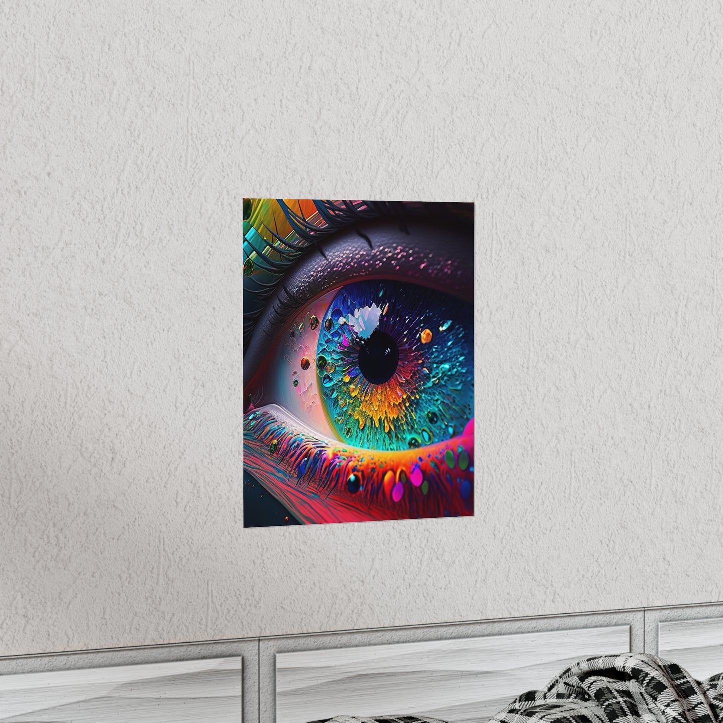 Premium Matte Vertical Posters Macro Eye Photo 3