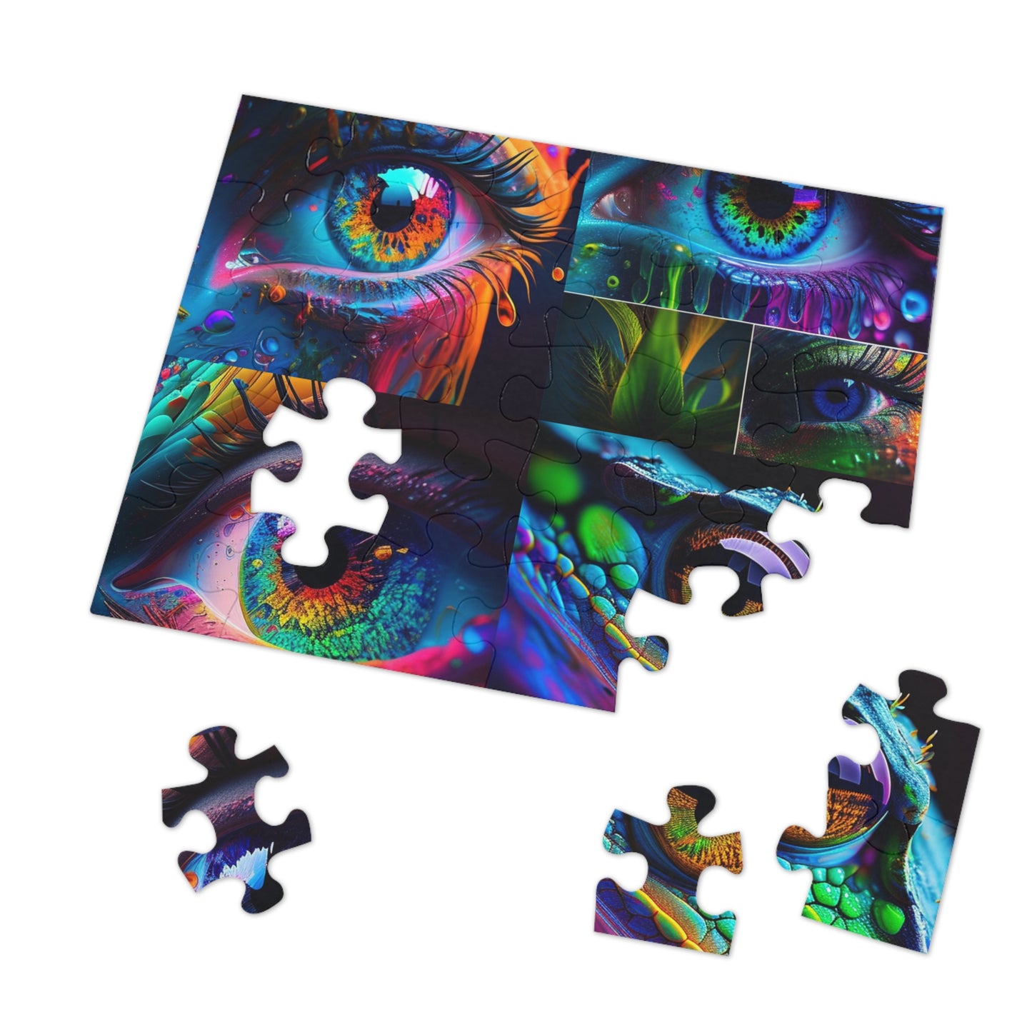 Jigsaw Puzzle (30, 110, 252, 500,1000-Piece) Macro Eye Photo 5