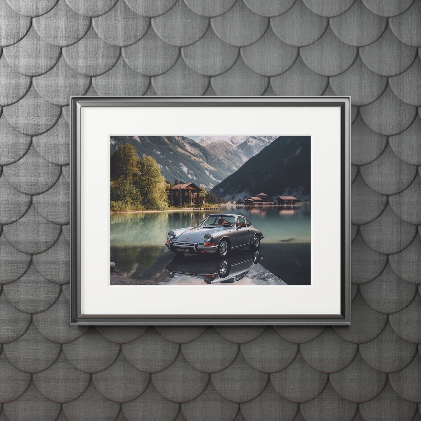 Fine Art Prints (Passepartout Paper Frame) Porsche Lake 2